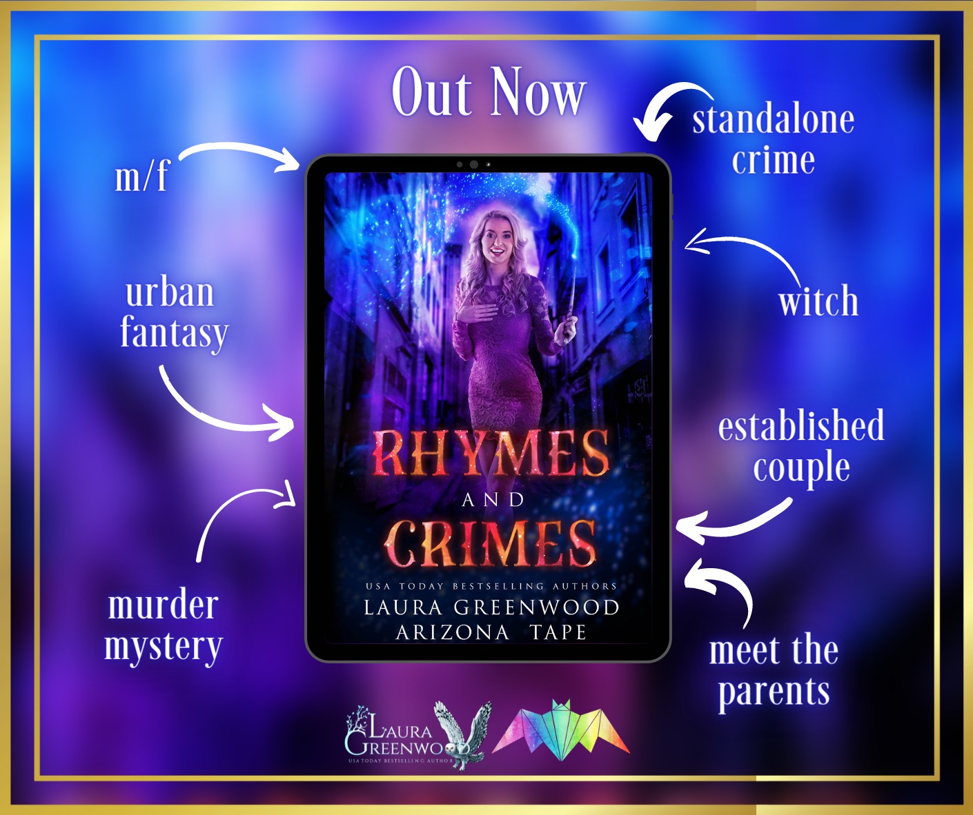 Out Now: Rhymes And Crimes  (Amethyst’s Wand Shop Mysteries #8)